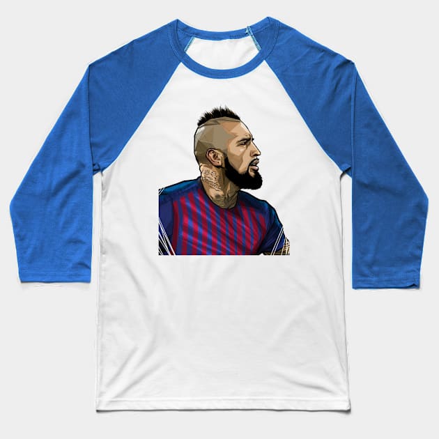 Vidal Chilean midfielder Baseball T-Shirt by akyanyme